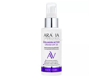 Крем ARAVIA Laboratories с нативным коллагеном Collagen Active Cream SPF 20 омолаживающий , 100 мл