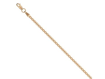 Цепь с плетением "Бисмарк машинный" 7 Карат, красное золото 585 проба 7 Карат