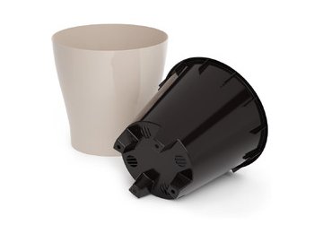 Горшок цветочный Альтернатива Лея М7937 (бежевый) в Пинске 5 элемент