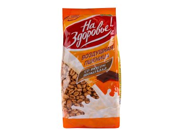 Завтрак сухой Пшеница воздушная На здоровье! со вкусом шоколада 100 г
