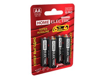 Батарейки HOME ELECTRIC Professional AA 6шт