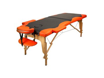 Массажный стол Atlas Sport Складной 2-с 60см 2D-60185/4 (черный/оранжевый)