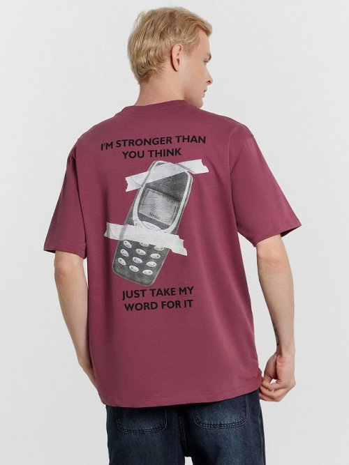 Футболка мужская с принтом и надписью "I'm stronger than you think", фото 1 из 6