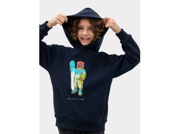 Худи для мальчиков в синем цвете с печатью Марк Формель