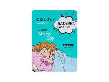 Маска тканевая для лица CONSLY Bad Girl Good Skin после тяжелого дня, 23 мл