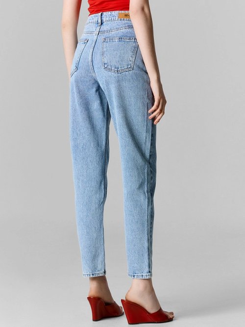 Джинсы Mom fit женские голубые, фото 3 из 7