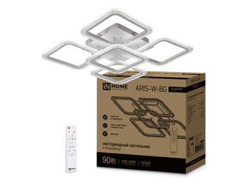 Светильник светодиодный IN HOME ELEGANT ARIS-W-BG (4690612043258)