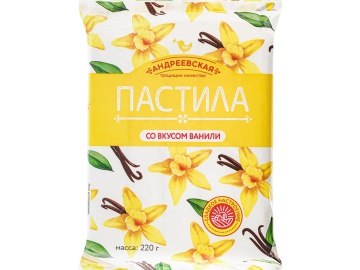 Пастила "АНДРЕЕВСКАЯ"(вкус ванили) 220г в Жодино Евроопт