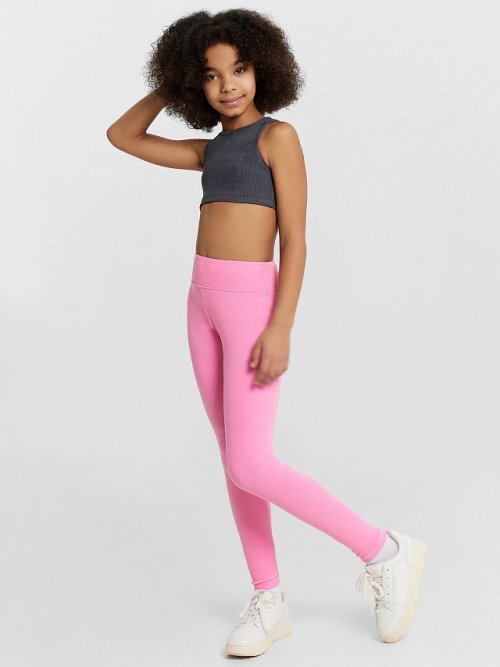 Легинсы для девочек розовые, фото 4 из 7