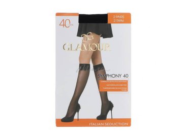 Гольфы женские GLAMOUR Symphony 40 nero, 2 пары