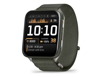 Умные часы Garmin Venu X1 (титановый/зеленый)
