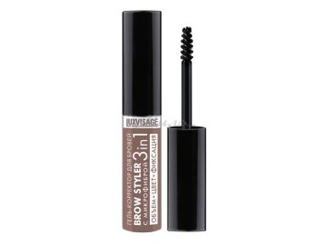 Гель-корректор для бровей с микрофиброй LUXVISAGE BROW STYLER