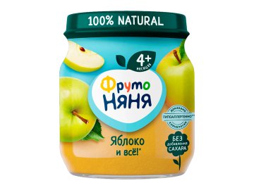 Пюре ФрутоНяня яблоко 100 г