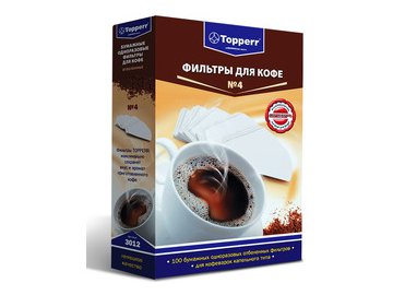 Фильтр к кофеваркам TOPPERR 3012 Фильтр №4 (100шт.)