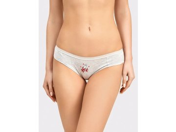 Хлопковые слип-бикини в расцветке "серый меланж" Марк Формель