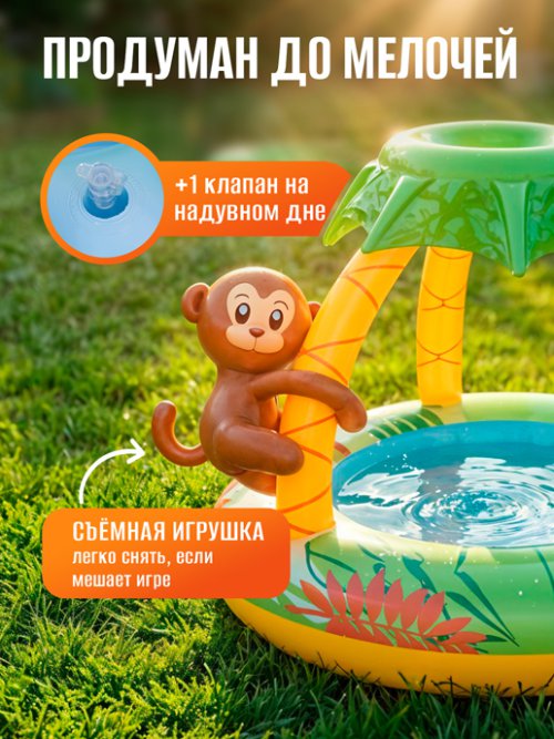 Бассейн надувной Funny Monkey, фото 2 из 48