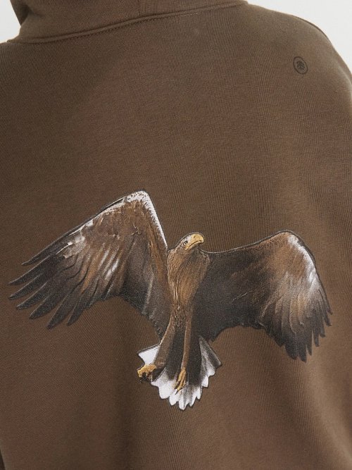 Худи для мальчиков оверсайз коричневое из коллекции "Zakaзnik El’nya / Заказник Ельня", фото 7 из 7