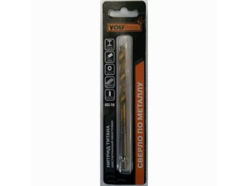 Сверло c 6гр.хв.1/4" по мет. 3,5мм (под шур-т) (HSS-TiN, 1шт) YOURTOOLS на акции в магазинах Ома