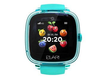 Детские умные часы Elari KidPhone Fresh 4G KP-4G-F-GR (бирюзовый)