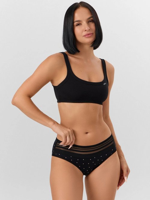 Трусы женские классические черные, фото 1 из 24