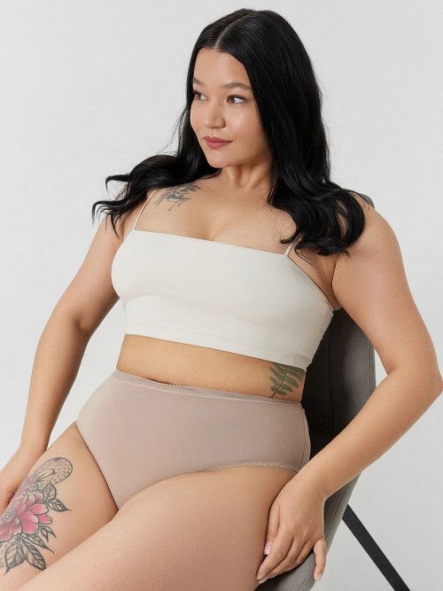 Трусы макси женские бежевые, фото 7 из 7