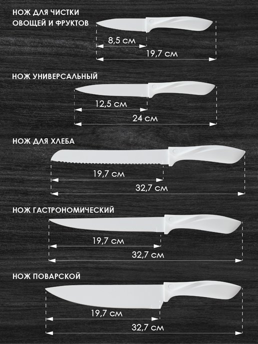 Набор столовых ножей Kioto-W, фото 2 из 224