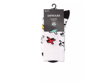 Носки мужские DIWARI Happy размер 25, белый