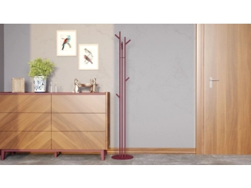 Вешалка Wood, цвет: бордовый