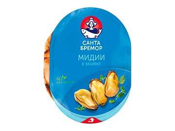 Мидии Санта Бремор в заливке 180 г в магазинах 