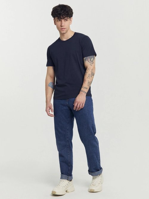 Футболка мужская в синем цвете, фото 3 из 10