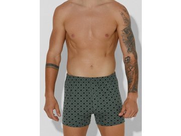 Мужские трусы-шорты серые с узором Марк Формель