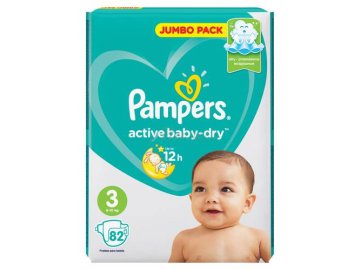 Подгузники д/детей Pampers Active baby-dry  (6-10кг) 82шт