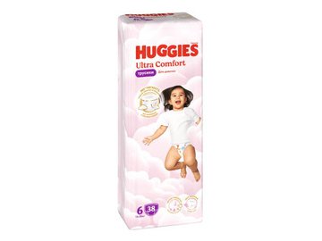 Трусики-подгузники HUGGIES Ultra Comfort Girl Mega 6 (38 шт)