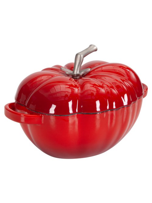 Кокотница чугунная эмалированная Tomato mini 0,48 л, фото 8 из 15