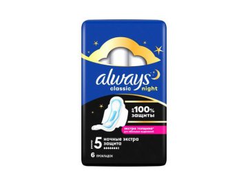 Прокладки гигиенические ALWAYS Maxi Secure Night Extra, 6 шт
