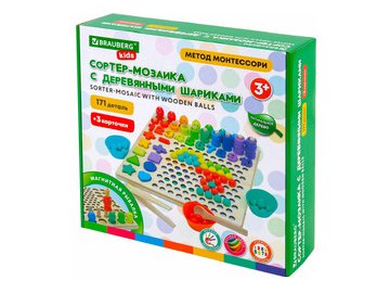 Сортер-мозаика BRAUBERG Монтессори  665248