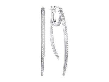 Серьги длинные Fresh Jewelry, серебро 925 проба, вставка фианит