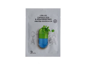 Тканевая маска для лица LEBELAGE с экстрактом центеллы азиатской и гиалуроновой кислотой