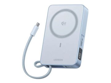 Внешний аккумулятор Ugreen MagFlow PB773 65958B 10000mAh (голубой) на акции в магазинах 5 элемент