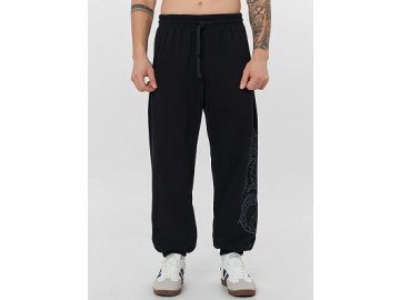 Теплые брюки джоггеры мужские черные с начесом