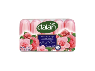 Мыло кусковое в спайке DALAN Beauty, Роза, 5 x 70 г