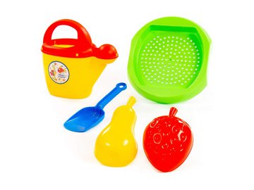 Игровой набор Полесье №403 (сито, совок, формочки, лейка)