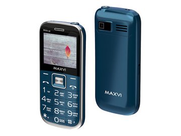 Мобильный телефон Maxvi B6ds up +ЗУ WC-112 (синий)