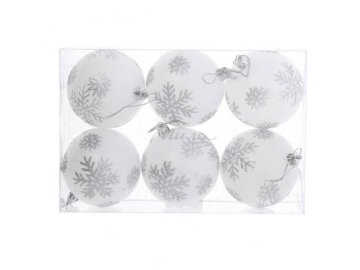 Набор новогодних шаров, 8 см, 6 шт, арт. 7012306986