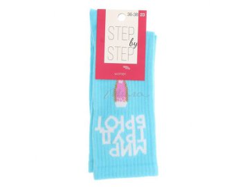 Носки женские STEP by STEP Мир, труд, брют, цвет Бирюзовый, р.23, арт. НЖ 9029-40