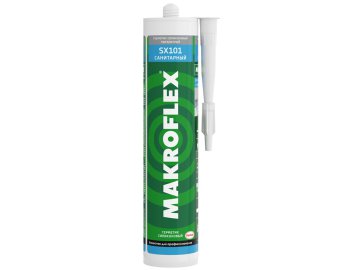 Герметик силиконовый Makroflex SX 101 санитарный (290мл, прозрачный)