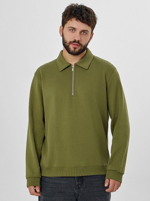 Свитшот мужской оливковый, фото 1 из 6