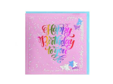 Открытка Happy Birthday to you, арт MNH-006