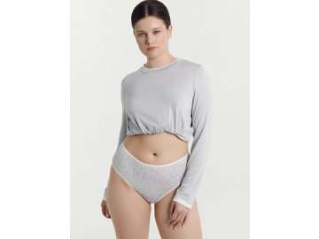 Трусы женские макси молочно-бежевые с цветочной россыпью Марк Формель