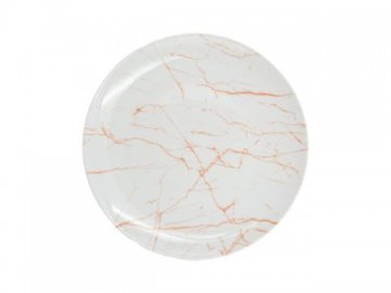 Тарелка 200 мм мелкая Мрамор персиковый, 1С0703Ф34 Ома